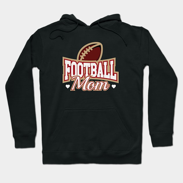 Football Mom Hoodie by VectorPlanet